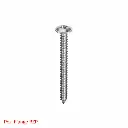 AI Generated Pozi Flange BZP label - red text bottom left (screw)