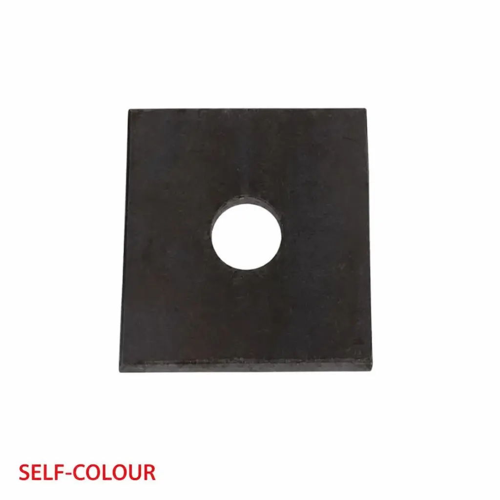 AI Generated Black plate with SELF-COLOUR red label (Arial, bottom-left)