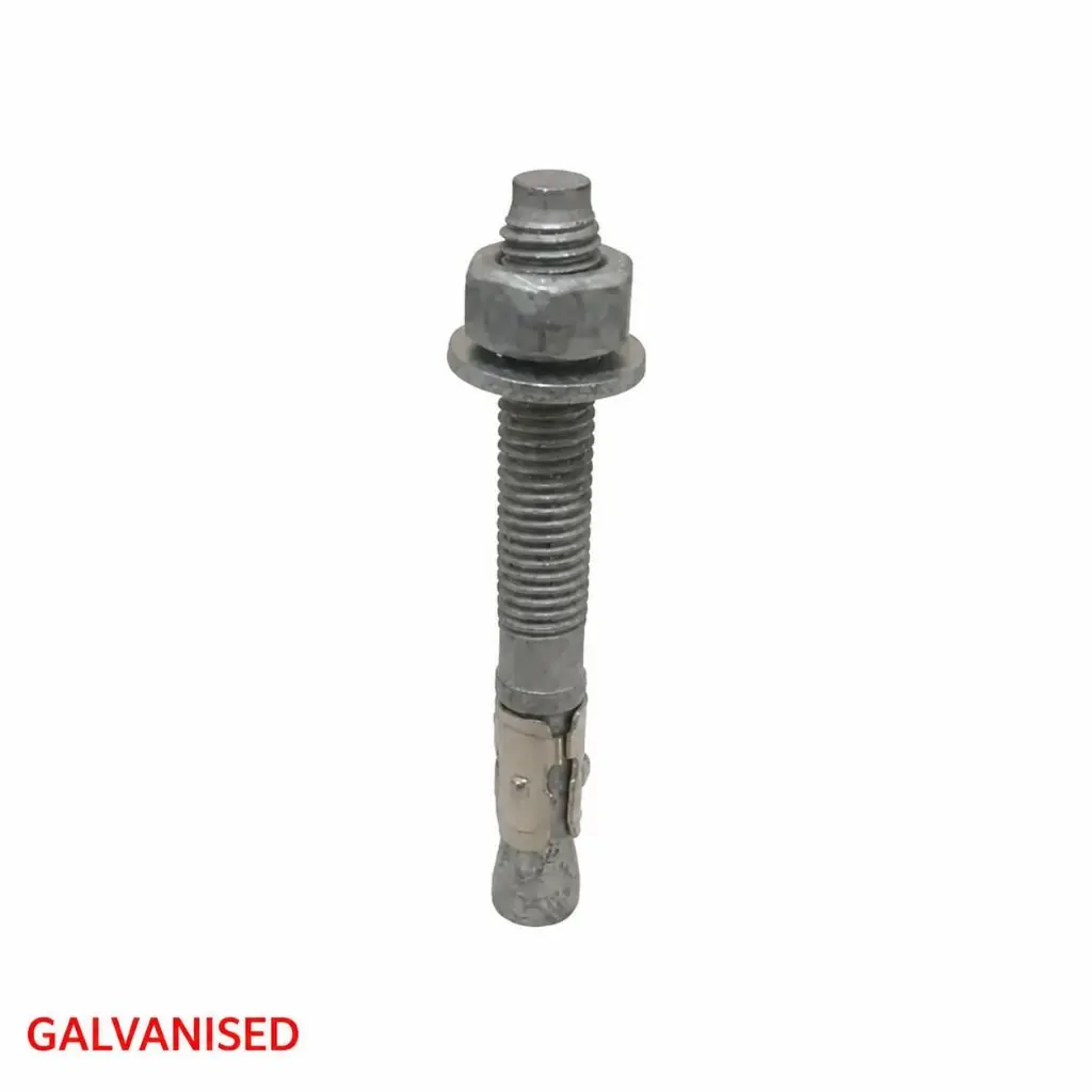 AI Generated Galvanised anchor with red GALVANISED label (Arial, bottom-left)