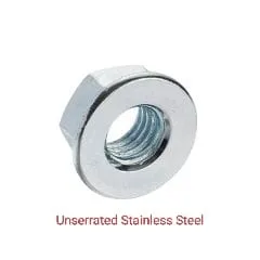 Unserrated Stainless steel Flg Nut.webp