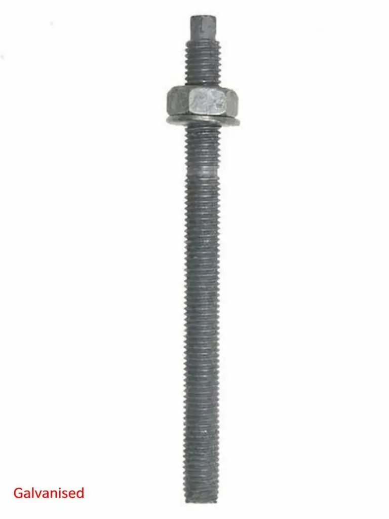 AI Generated Galvanised label - red text bottom left (long bolt)