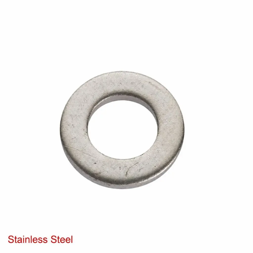 AI Generated Stainless Steel label - red text bottom left (washer)