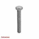 AI Generated Galvanised label - red text bottom left (bolt)