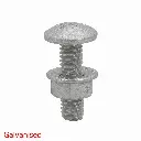 AI Generated Assembled fastener - Galvanised finish - red label bottom left
